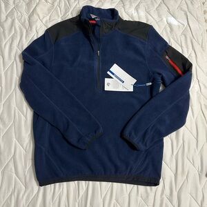 Mens size M new with tag blue color men's mondetta fleece sweater